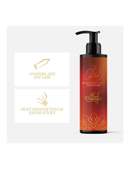 BodyGliss - Massage Oil and Lubricant in 1 Blood Orange - 150 ml