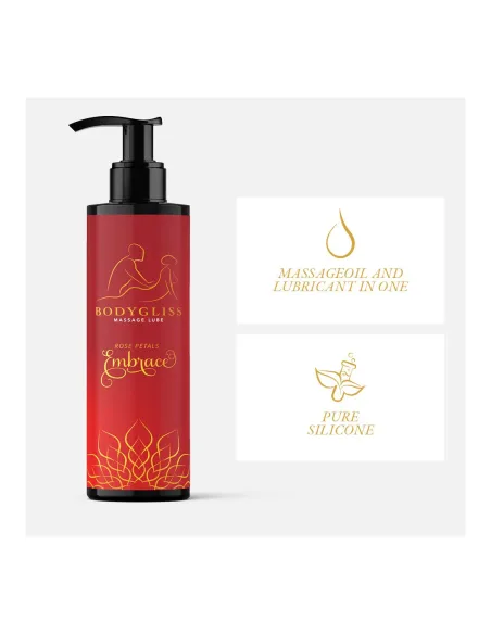 BodyGliss - Massage Oil And Lubricant in 1 Rose Petals -150 ml