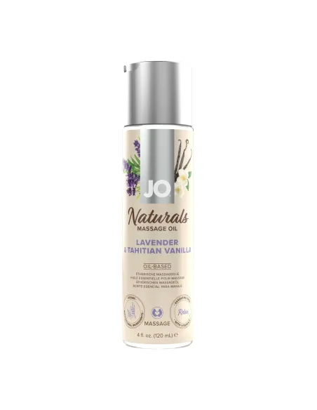 System JO - Naturals Massage Oil Lavender And Tahitian Vanilla - 120 ml