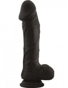 Dildo-FALLO REALISTICO REAL SAFE BERRY BLACK 2