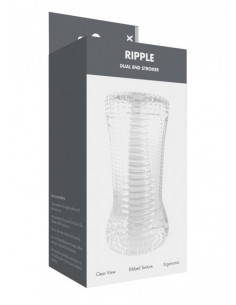 Masturbator-Ripple Dual End Stroker