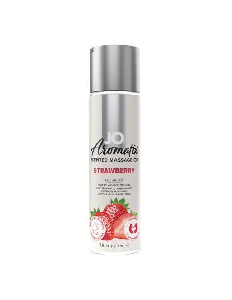 System JO - Aromatix Scented Massage Oil Strawberry -120 ml