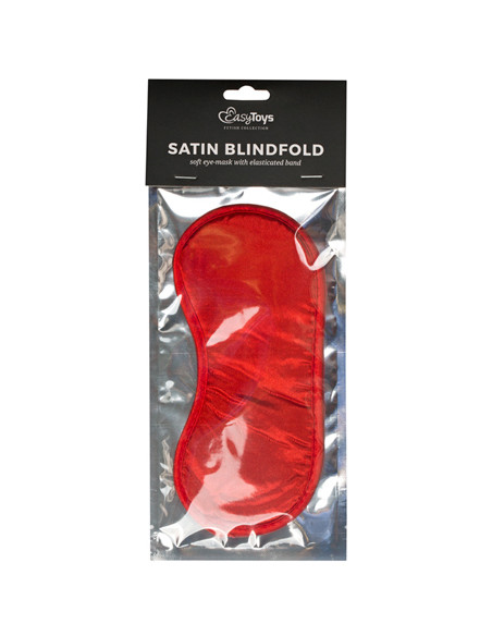 Maska-Red Satin Eye Mask