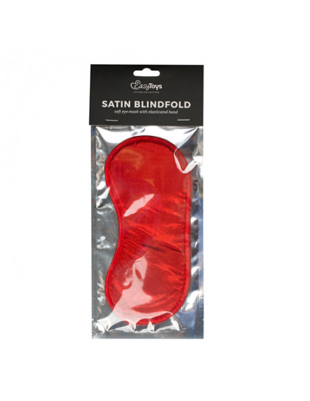 Maska-Red Satin Eye Mask