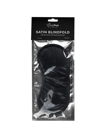 Maska-Black Satin Eye Mask