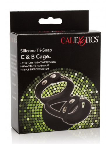 Pierścień-TRI-SNAP C&B CAGE BLACK