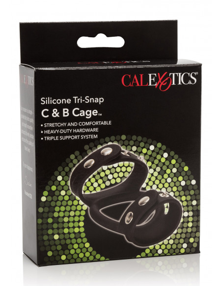 Pierścień-TRI-SNAP C&B CAGE BLACK