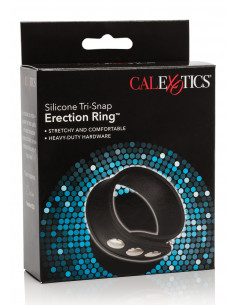 Pierścień-TRI-SNAP ERECTION RING BLACK