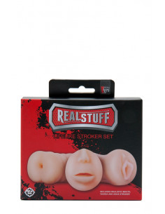 Zestaw-REALSTUFF 3 IN 1 MASTURBATORS FLESH 2