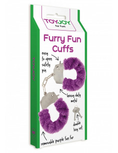 Kajdanki-FURRY FUN CUFFS PURPLE PLUSH