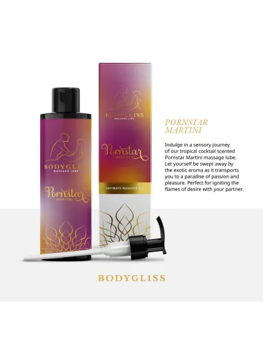 BodyGliss - Massage Oil and Lubricant in 1 Pornstar Martini - 150 ml