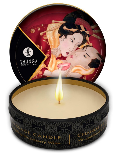 Mini Massage Candle Strawberry Sparkling Wine