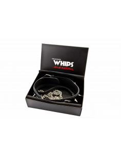 Wiązania-WHIPS obroża męska z ćwiekami i smyczą