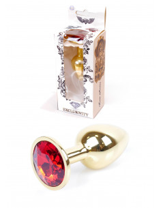 Plug-Jawellery Gold PLUG- Red