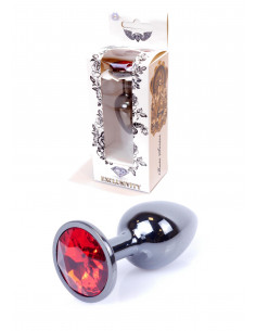 Plug-Jawellery Dark Silver PLUG- Red