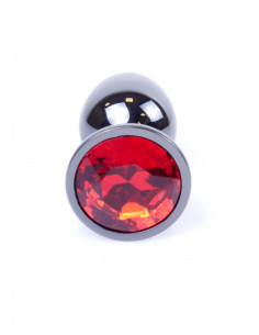 Plug-Jawellery Dark Silver PLUG- Red 2