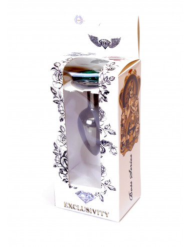 Plug-Jawellery Dark Silver PLUG- Green