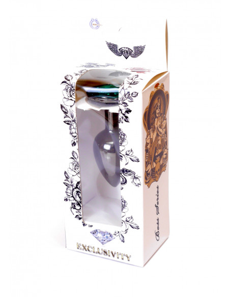 Plug-Jawellery Dark Silver PLUG- Green