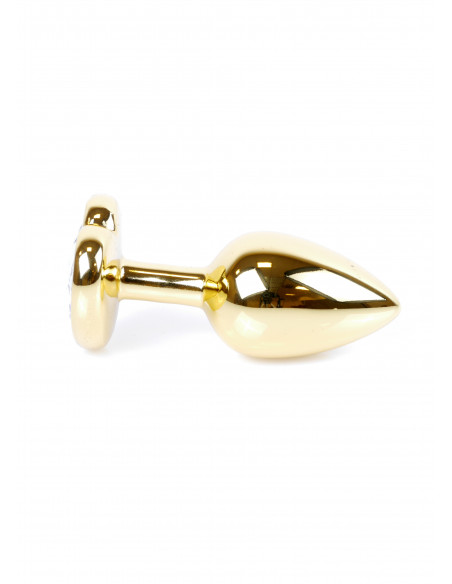Plug-Jawellery Gold  Heart PLUG- Pink