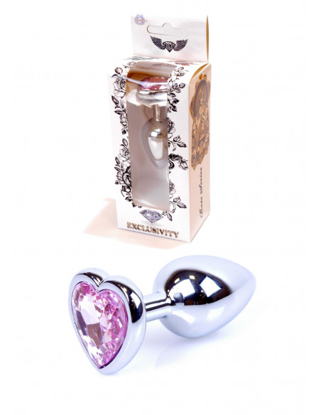 Plug-Jawellery Silver  Heart PLUG- Rose