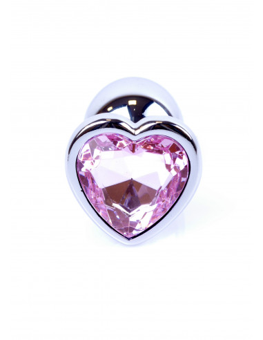 Plug-Jawellery Silver  Heart PLUG- Rose
