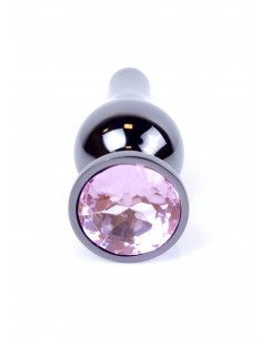 Plug-Jawellery Dark Silver BUTT PLUG- Rose 2