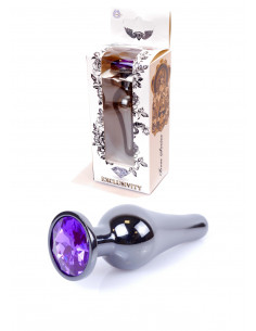 Plug-Jawellery Dark Silver BUTT PLUG- Purple