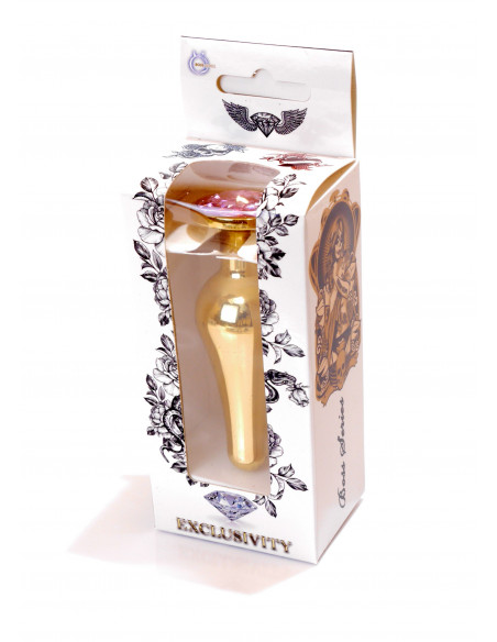 Plug-Jawellery Gold BUTT PLUG- Rose