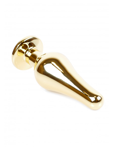Plug-Jawellery Gold BUTT PLUG- Light Blue