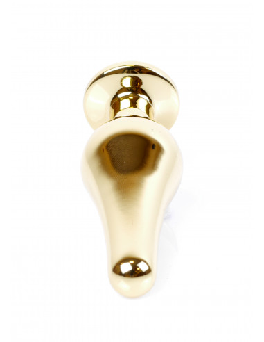 Plug-Jawellery Gold BUTT PLUG- Light Blue