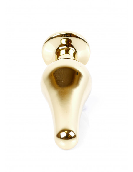 Plug-Jawellery Gold BUTT PLUG- Light Blue