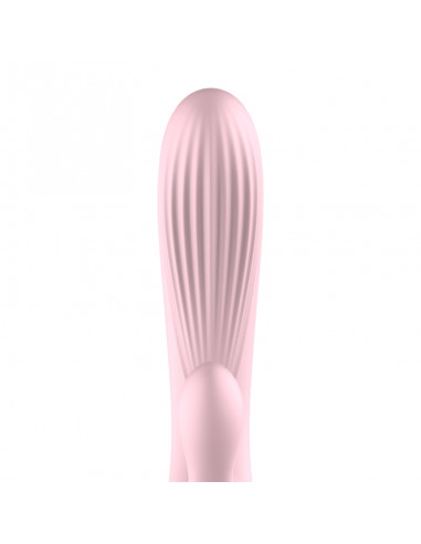 Wibrator-Silicone Vibrator Pink USB 10 Function / Heating