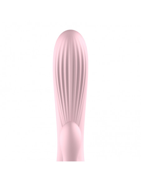 Wibrator-Silicone Vibrator Pink USB 10 Function / Heating