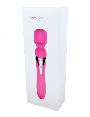 Stymulator-Silicone Dual Massager Pulsator USB 7+7 Function Red