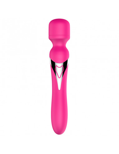 Stymulator-Silicone Dual Massager Pulsator USB 7+7 Function Red