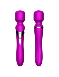 Stymulator-Silicone Dual Massager USB 7+7 Function Purple
