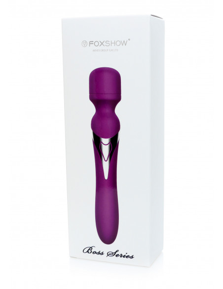 Stymulator-Silicone Dual Massager USB 7+7 Function Purple