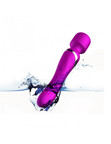 Stymulator-Silicone Dual Massager USB 7+7 Function Purple