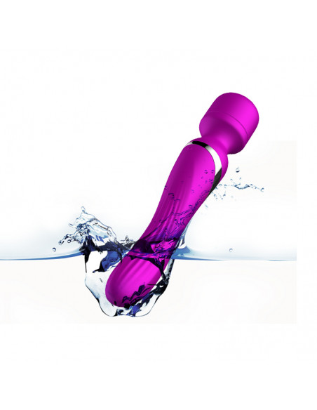 Stymulator-Silicone Dual Massager USB 7+7 Function Purple