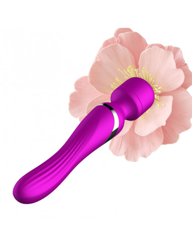 Stymulator-Silicone Dual Massager USB 7+7 Function Purple