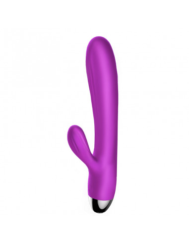 Wibrator-Silicone Vibrator and Pulsator Purple USB 7+7 Function / Heating
