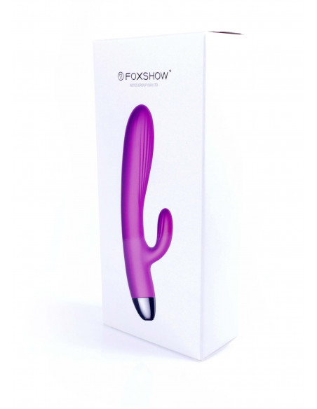 Wibrator-Silicone Vibrator and Pulsator Purple USB 7+7 Function / Heating