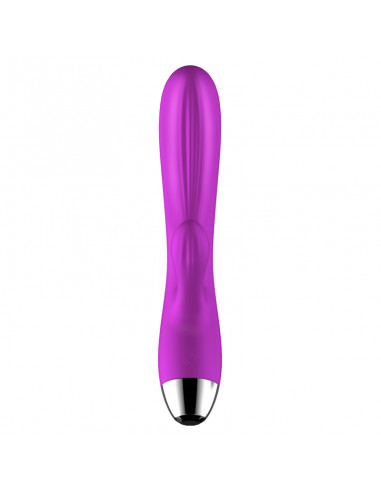 Wibrator-Silicone Vibrator and Pulsator Purple USB 7+7 Function / Heating