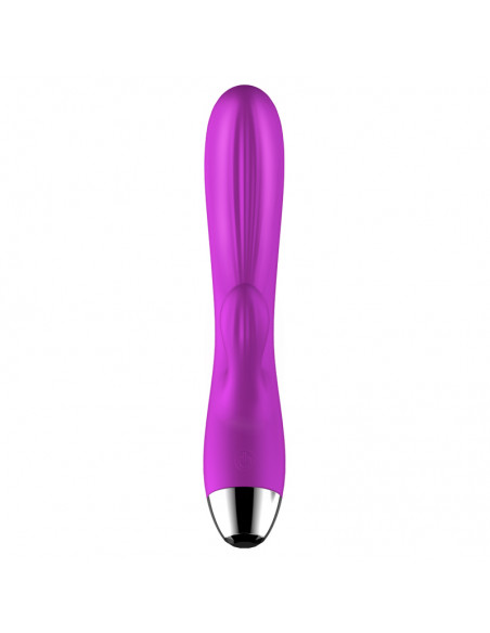 Wibrator-Silicone Vibrator and Pulsator Purple USB 7+7 Function / Heating