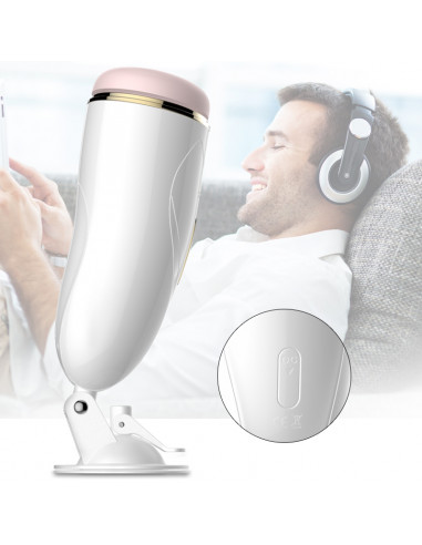 Masturbator-Vibrating Masturbation Cup USB 7 + Interactive Function / Talk Mode