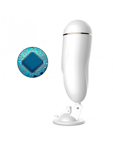 Masturbator-Vibrating Masturbation Cup USB 7 + Interactive Function / Talk Mode