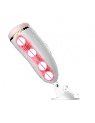 Masturbator-Vibrating Masturbation Cup USB 7 + Interactive Function / Talk Mode
