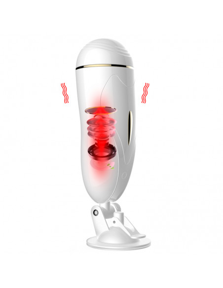Masturbator-Vibrating Masturbation Cup USB 7 + Interactive Function / Talk Mode