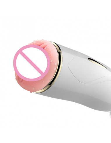 Masturbator-Vibrating Masturbation Cup USB 7 + Interactive Function / Talk Mode