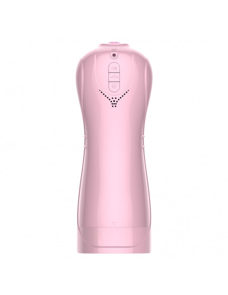 Masturbator-Vibrating and Flashing Masturbation Cup USB 7+7 Function / Talk Mode